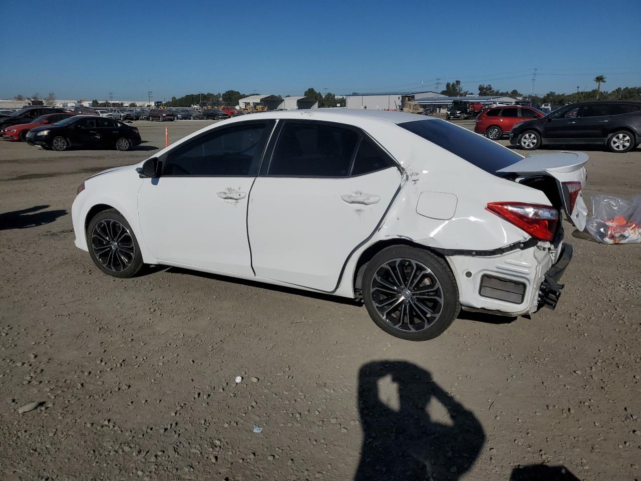 2015 Toyota Corolla VIN 5YFBURHE7FP213530 Copart auction photo, rear end damage thumbnail 2