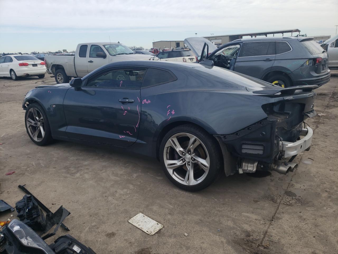 2022 Chevrolet Camaro VIN 1G1FH1R76N0104341 Copart auction photo, front end / hail damage thumbnail 2