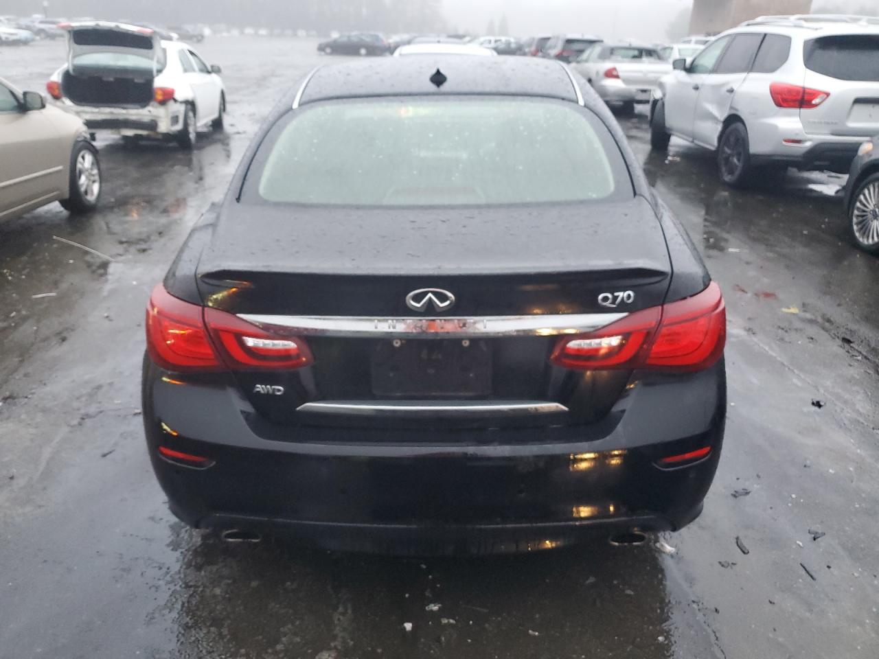2017 Infiniti Q70 VIN JN1BY1AR9HM770175 Copart auction photo, all over damage thumbnail 6