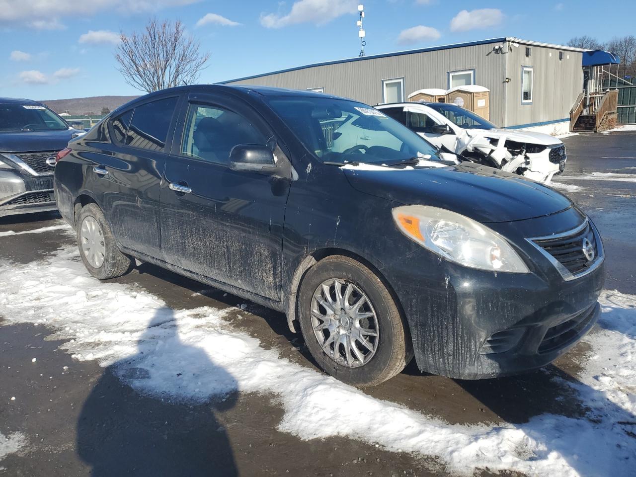 2013 Nissan Versa VIN 3N1CN7AP0DL870233 Copart auction photo, front end / side damage thumbnail 4