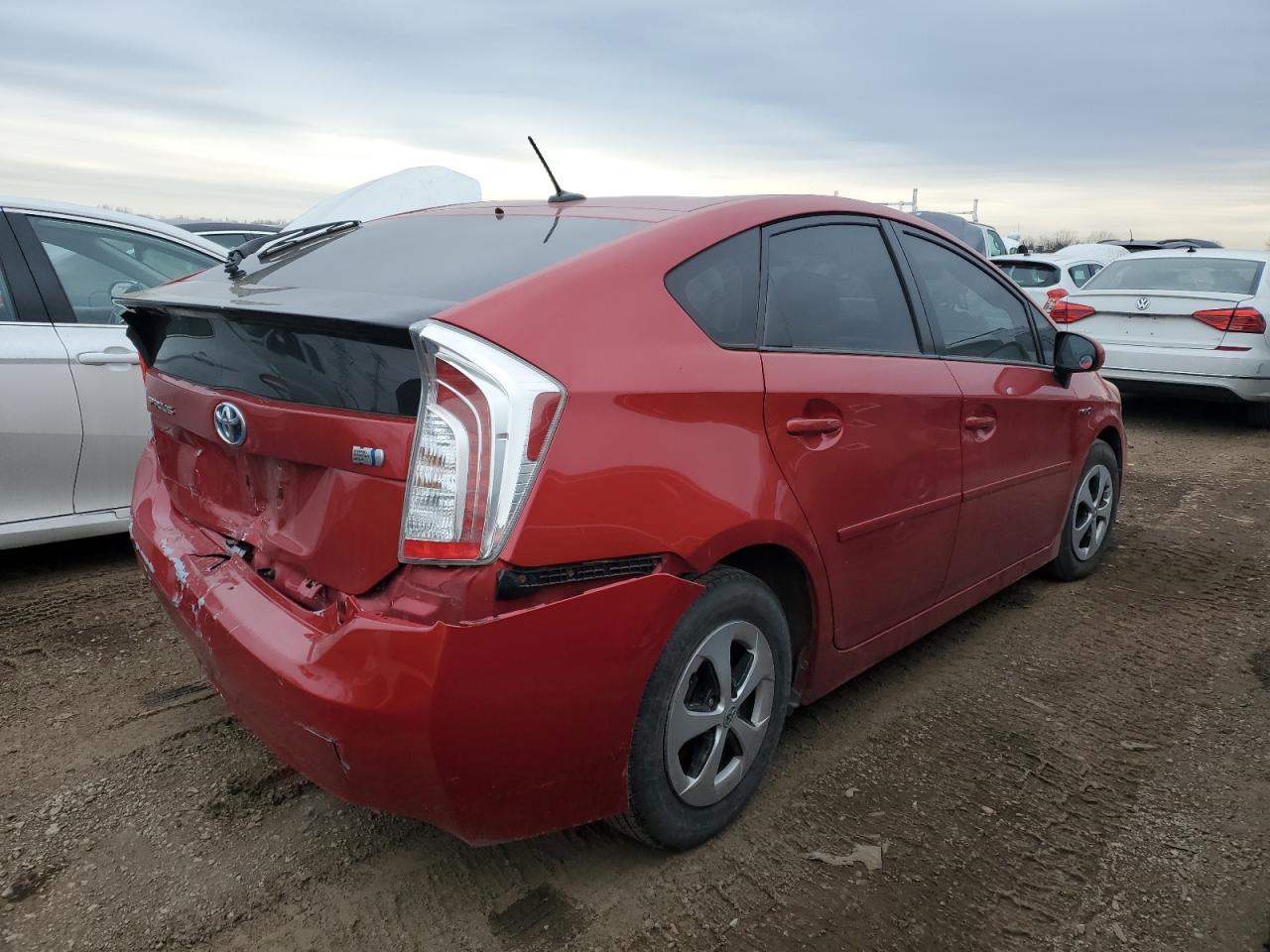 2012 Toyota Prius VIN JTDKN3DU6C1594133 Copart auction photo, rear end / minor dent/scratches damage thumbnail 3