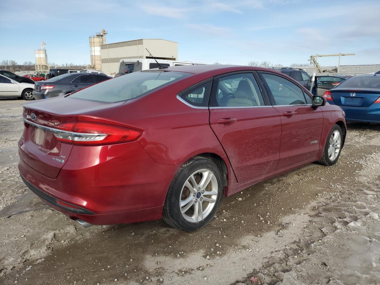 2018 Ford Fusion VIN 3FA6P0LU9JR172684 Copart auction photo, front end damage thumbnail 3