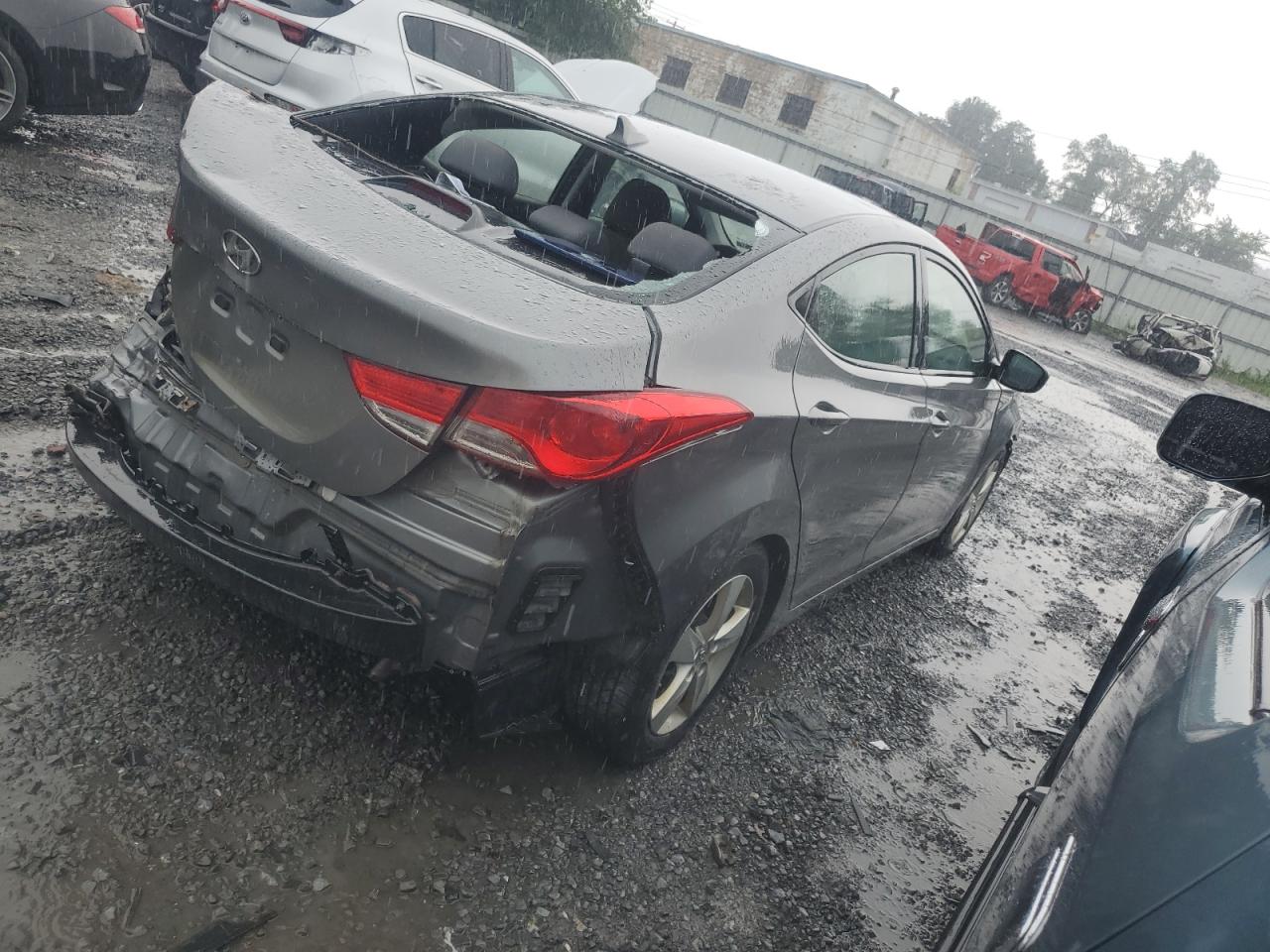 2013 Hyundai Elantra VIN 5NPDH4AE0DH340334 Copart auction photo, rear end / front end damage thumbnail 3