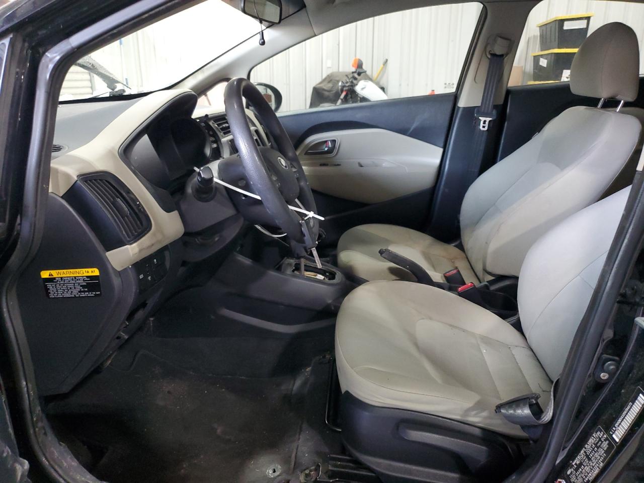 2013 KIA Rio VIN KNADM5A32D6194073 Copart auction photo, rear end / mechanical damage thumbnail 7