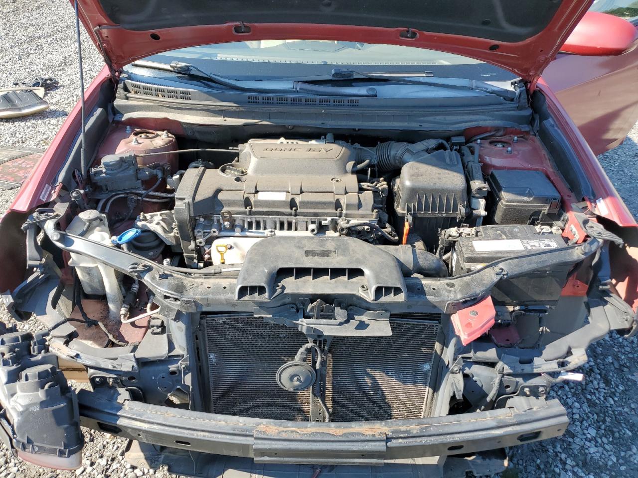 2008 Hyundai Elantra VIN KMHDU46D48U373453 Copart auction photo, front end / minor dent/scratches damage thumbnail 11