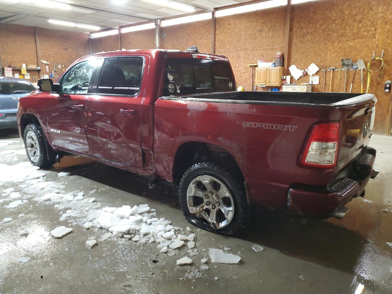 2020 RAM 1500 VIN 1C6SRFFT5LN147318 Copart auction photo, side damage thumbnail 2