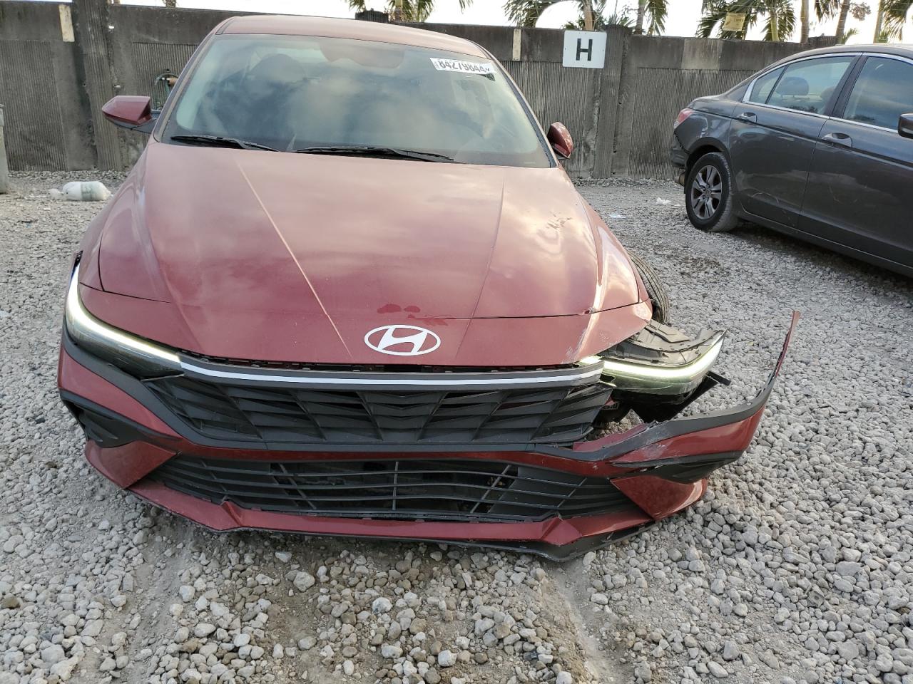 2024 Hyundai Elantra VIN KMHLM4DG2RU748511 Copart auction photo, vandalism / front end damage thumbnail 5