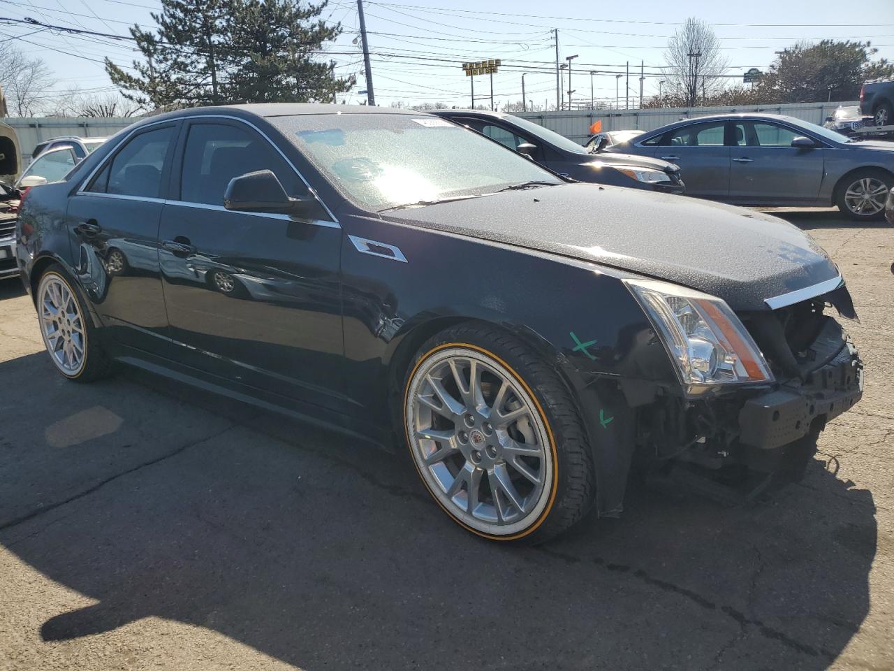 2013 Cadillac CTS VIN 1G6DS5E3XD0113748 Copart auction photo, front end damage thumbnail 4