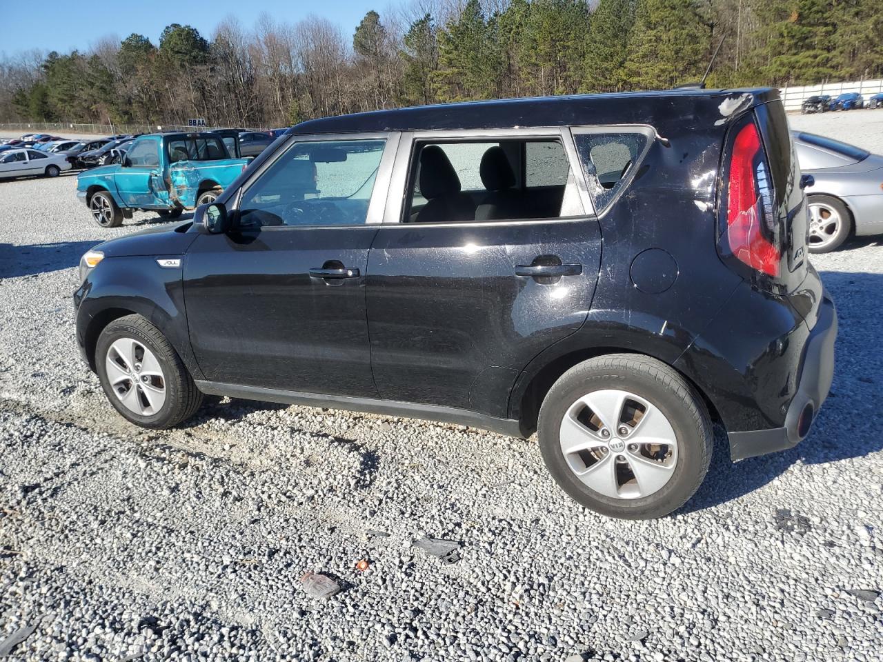 2015 KIA Soul VIN KNDJN2A23F7763325 Copart auction photo, side damage thumbnail 2