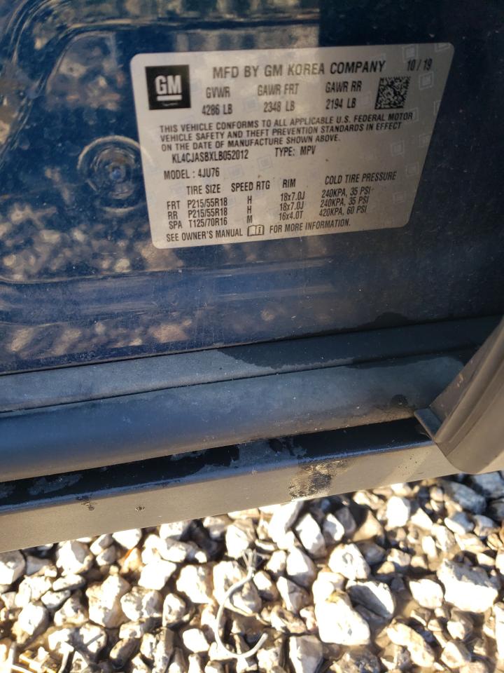 2020 Buick Encore VIN KL4CJASBXLB052012 Copart auction photo, front end damage thumbnail 12