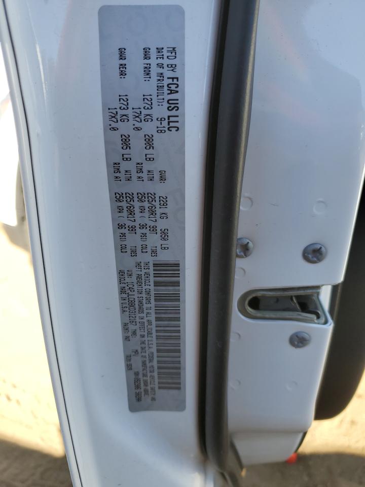 2019 Jeep Grand Cherokee VIN 1C4PJLCB8KD312167 Copart auction photo, hail damage thumbnail 15