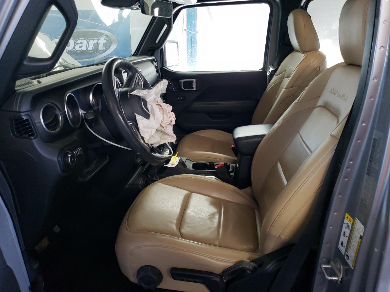 2019 Jeep Wrangler VIN 1C4HJXEG5KW566816 Copart auction photo, front end damage thumbnail 7