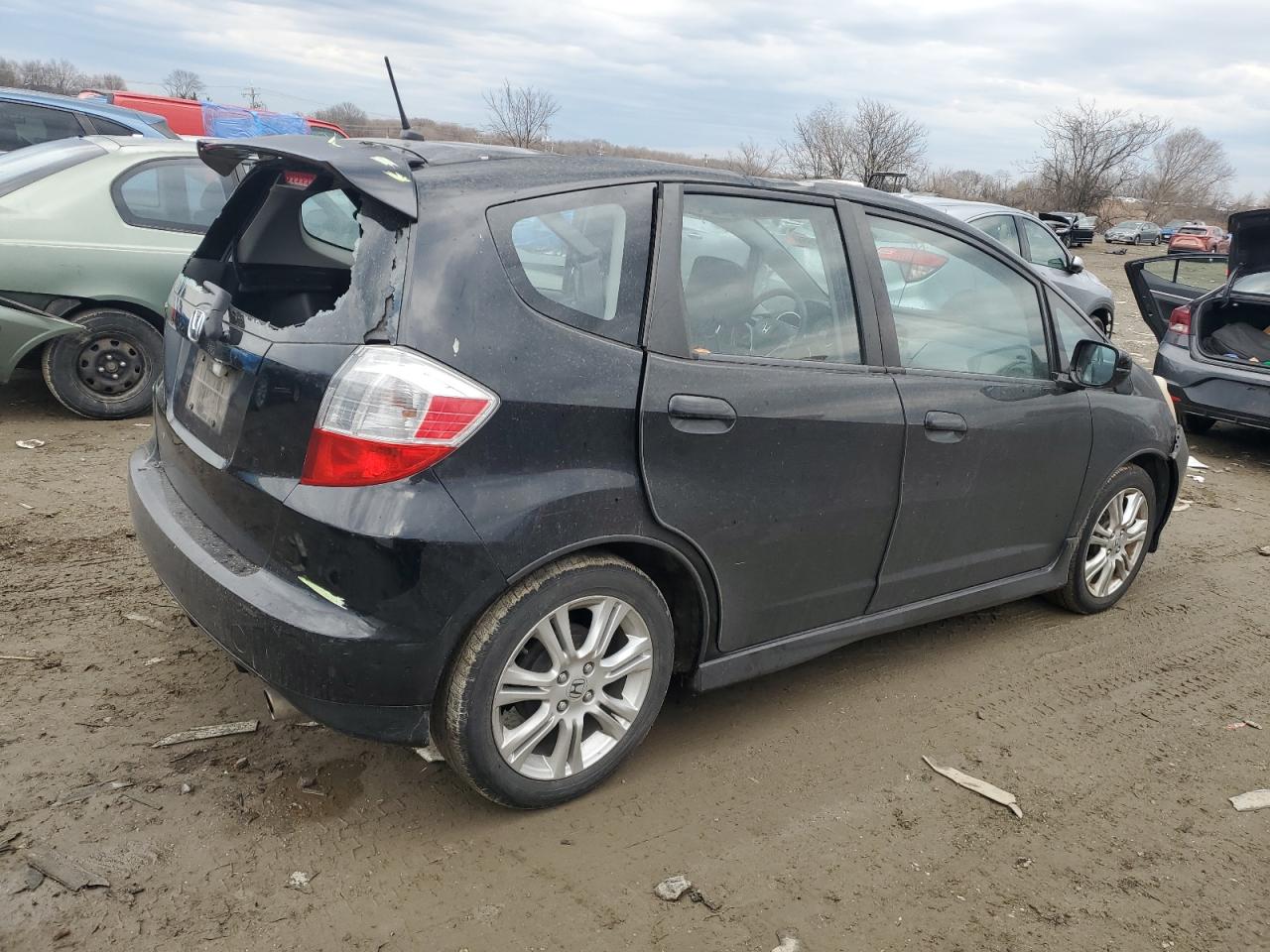 2010 Honda Fit VIN JHMGE8H48AC002809 Copart auction photo, water/flood / all over damage thumbnail 3