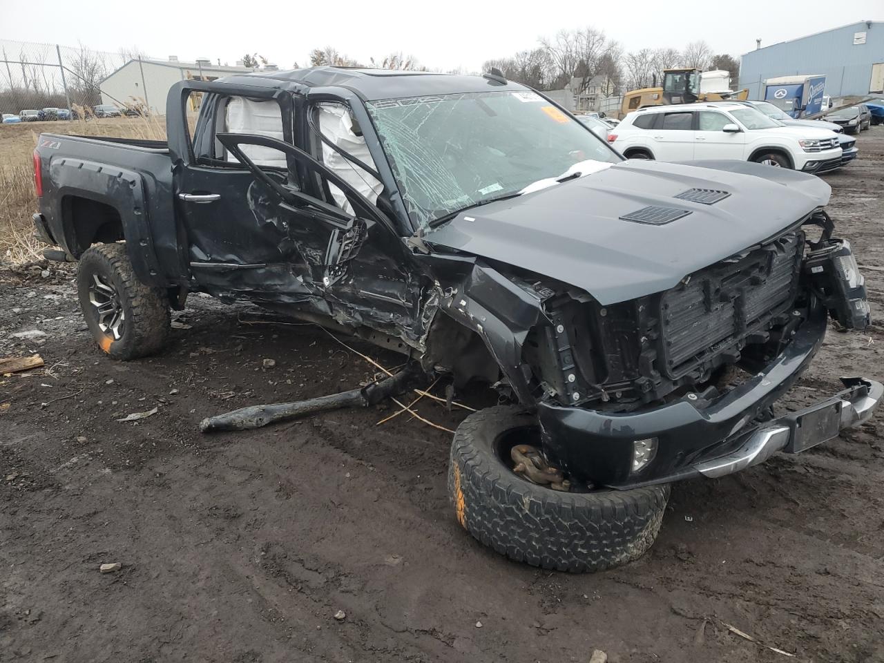 2018 Chevrolet Silverado VIN 3GCUKSEJ6JG327234 Copart auction photo, side / front end damage thumbnail 4