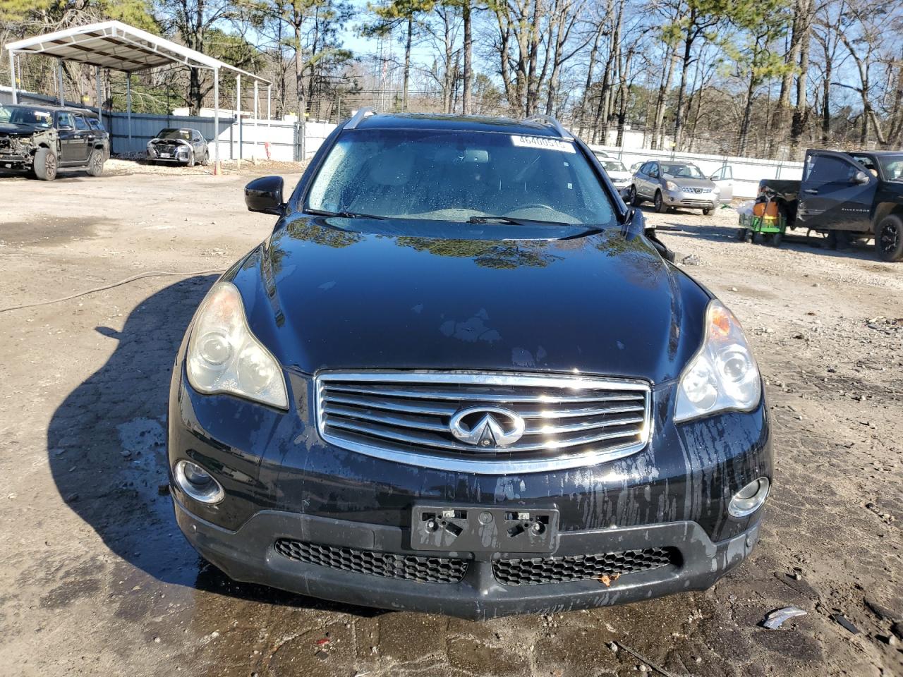 2010 Infiniti EX VIN JN1AJ0HP1AM703588 Copart auction photo, side / front end damage thumbnail 5