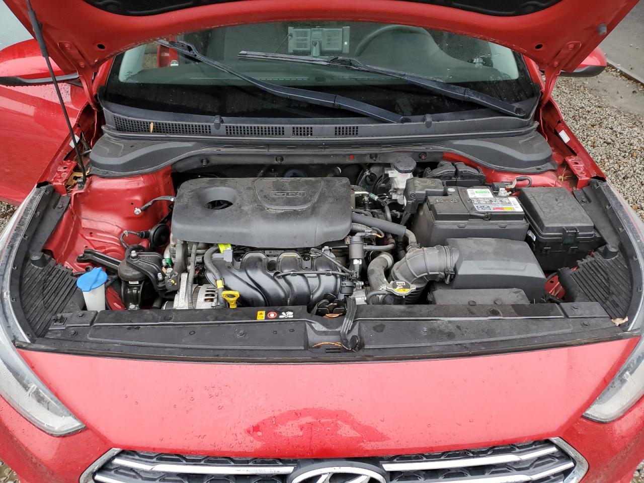 2019 Hyundai Accent VIN 3KPC24A31KE087148 Copart auction photo, rear end / side damage thumbnail 12