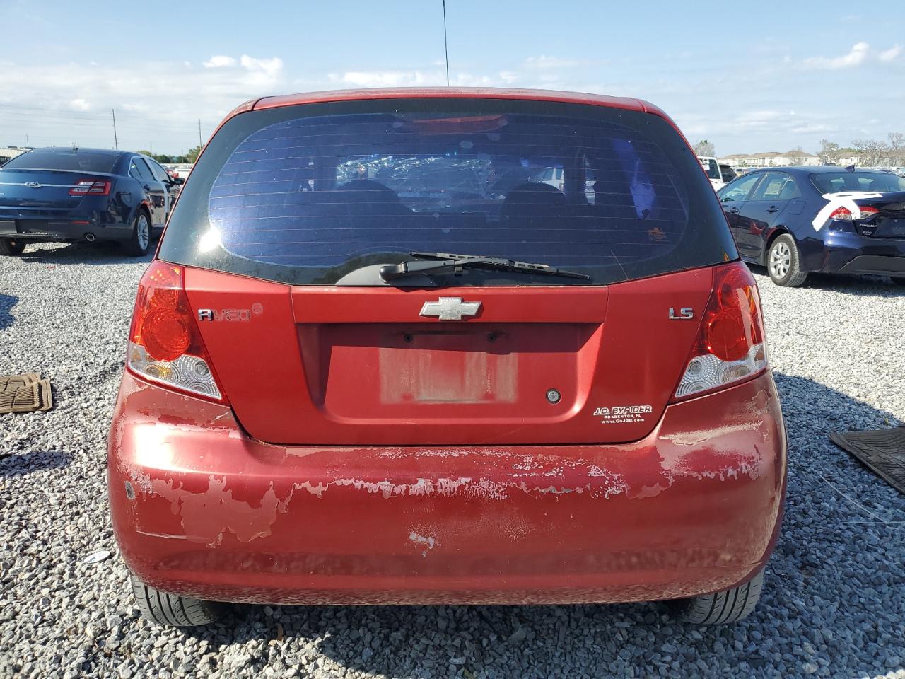 2008 Chevrolet Aveo VIN KL1TD66628B249472 Copart auction photo, front end damage thumbnail 6