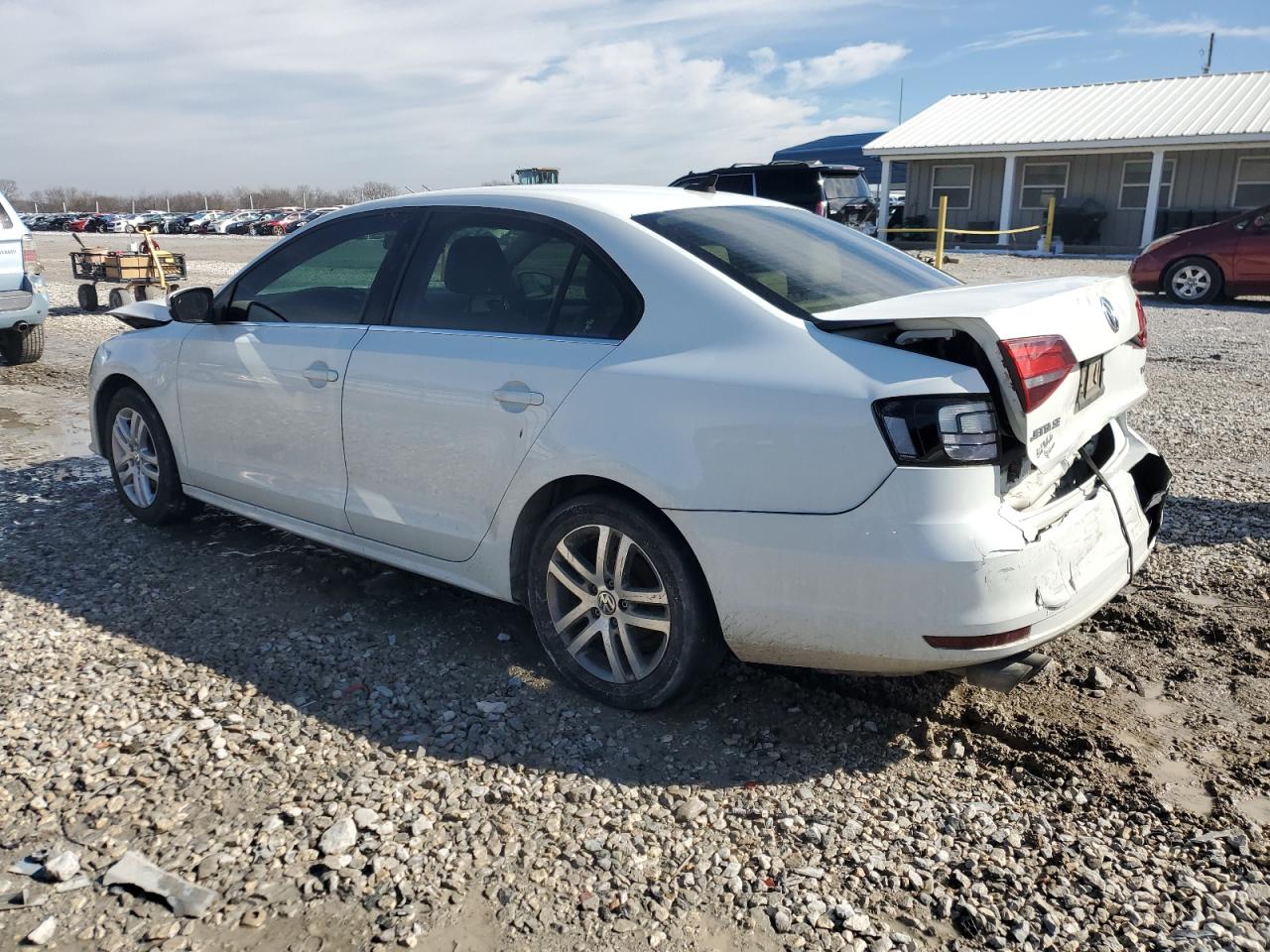 2017 Volkswagen Jetta VIN 3VWDB7AJ3HM274617 Copart auction photo, front end / rear end damage thumbnail 2