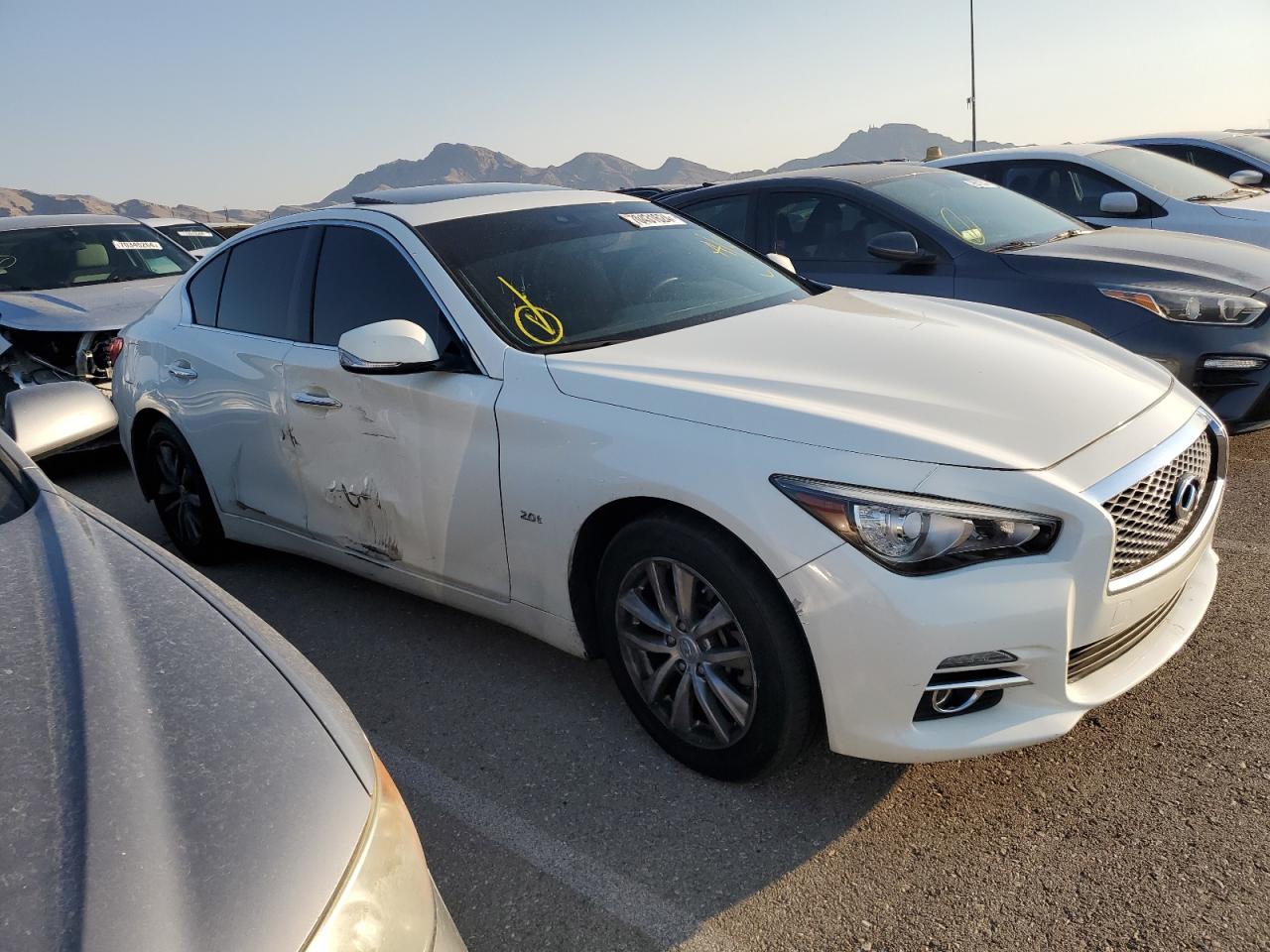 2017 Infiniti EX VIN JN1CV7AR2HM682455 Copart auction photo, side / minor dent/scratches damage thumbnail 4