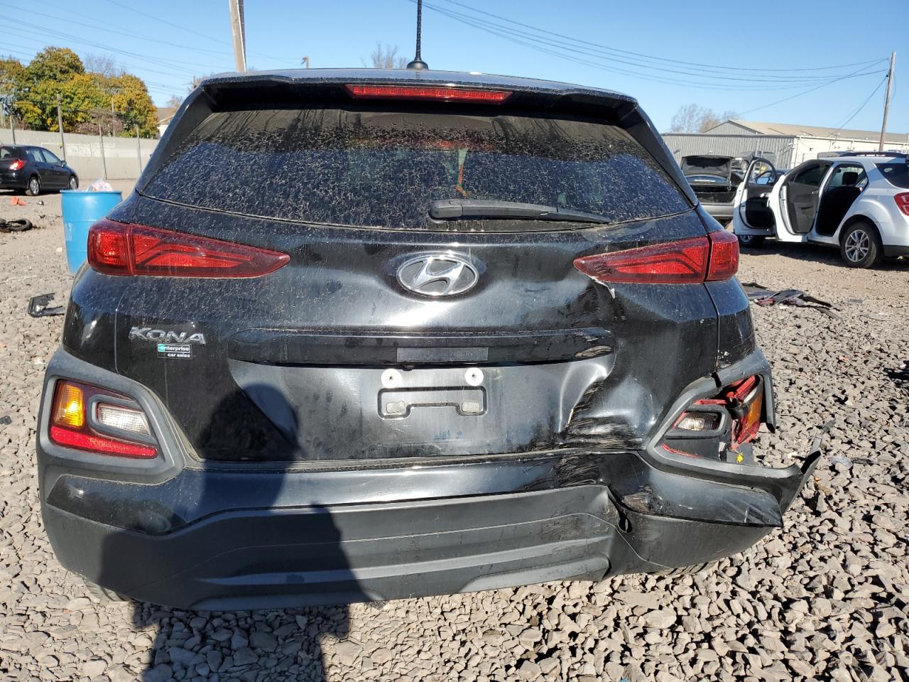 2020 Hyundai Kona VIN KM8K12AA6LU441715 Copart auction photo, side / rear end damage thumbnail 6
