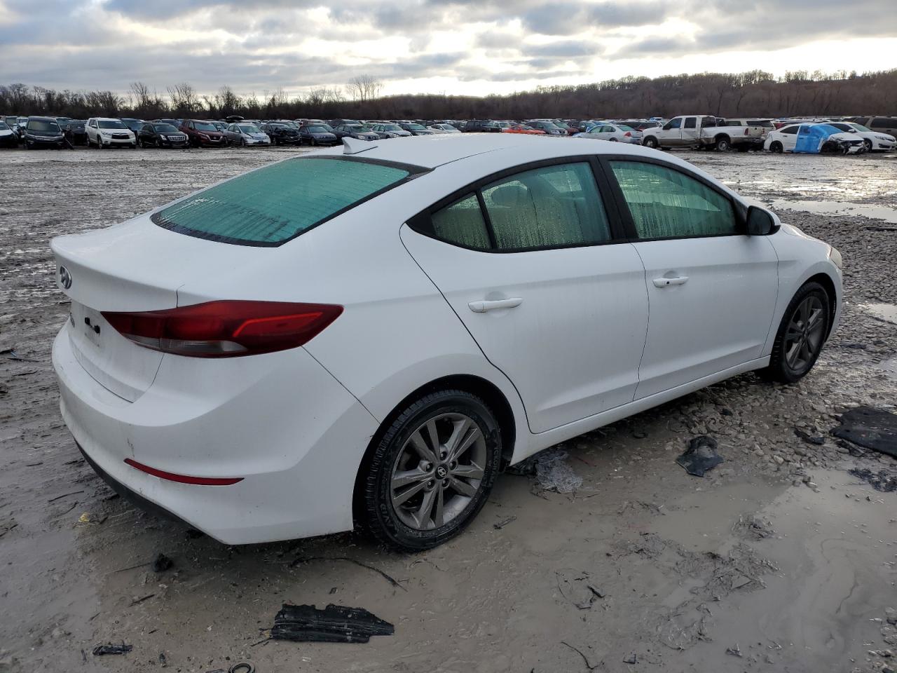 2018 Hyundai Elantra VIN 5NPD84LFXJH286915 Copart auction photo, front end / minor dent/scratches damage thumbnail 3