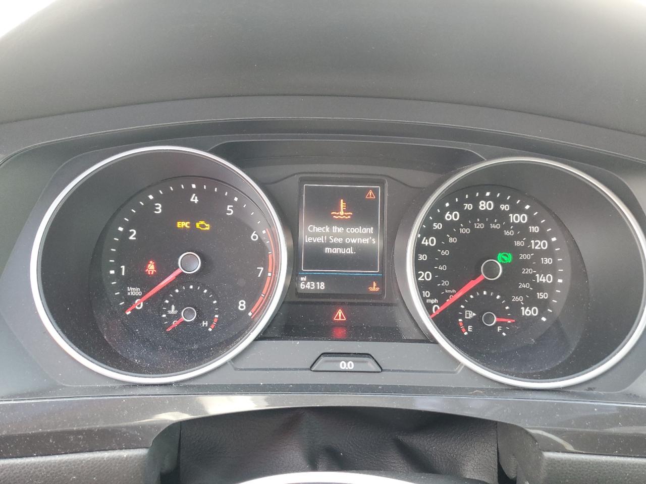 2020 Volkswagen Tiguan VIN 3VV0B7AX7LM142993 Copart auction photo, front end / side damage thumbnail 9