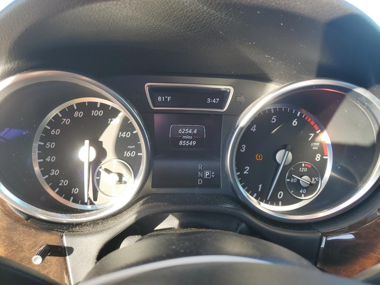 2015 Mercedes-Benz M-klasse VIN 4JGDA5HB3FA503876 Copart auction photo, rear end / side damage thumbnail 9
