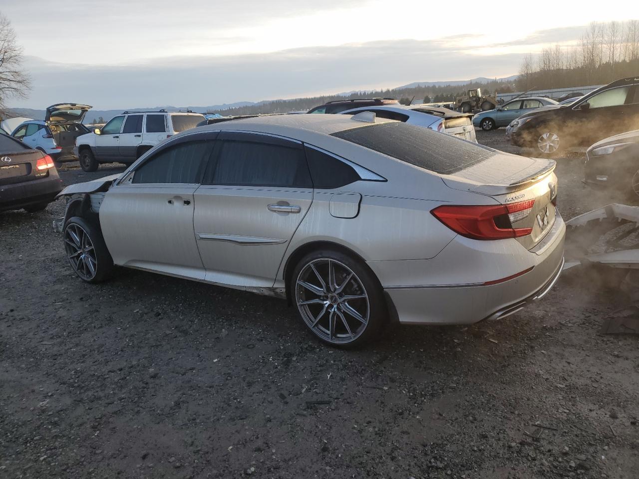 2018 Honda Accord VIN 1HGCV2F98JA003144 Copart auction photo, front end / side damage thumbnail 2
