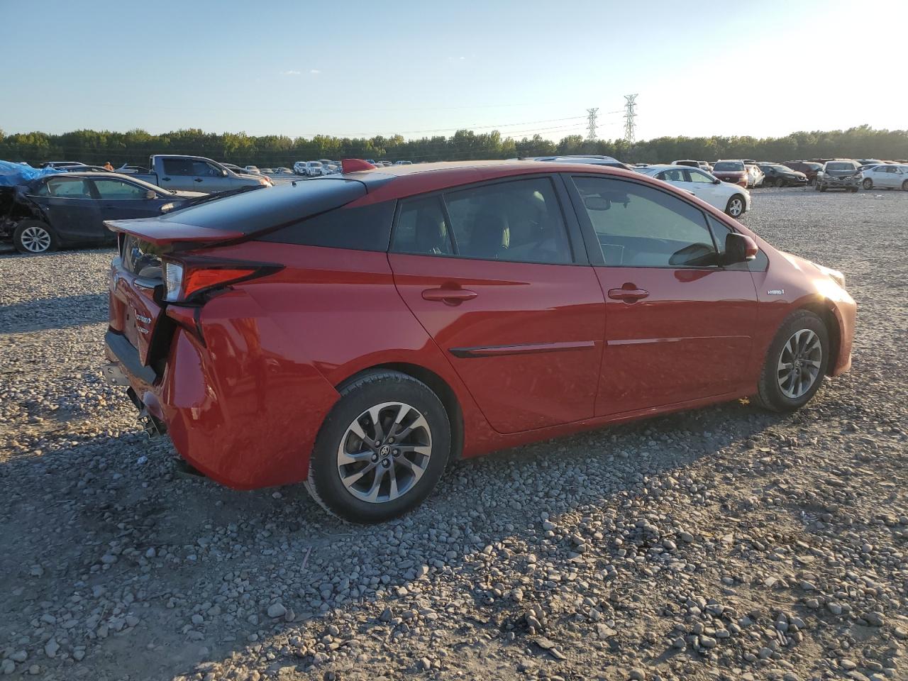 2022 Toyota Prius VIN JTDKAMFU3N3189871 Copart auction photo, rear end damage thumbnail 3