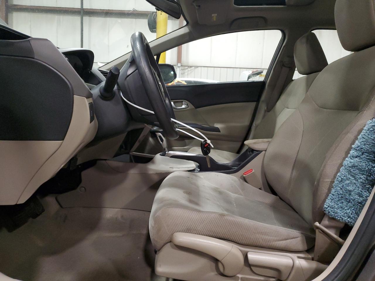 2012 Honda Civic VIN 19XFB2F84CE313240 Copart auction photo, undercarriage damage thumbnail 7