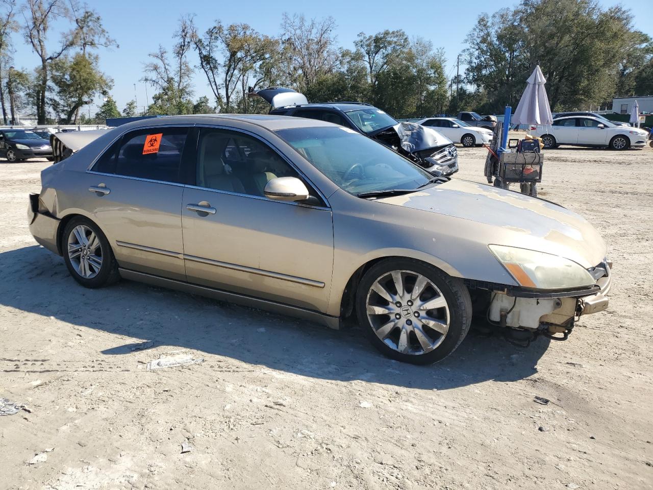 2004 Honda Accord VIN 1HGCM66504A004915 Copart auction photo, rear end / front end damage thumbnail 4