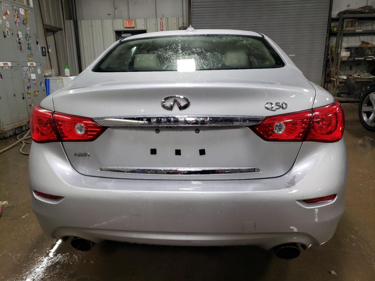 2017 Infiniti Q50 VIN JN1EV7AR3HM838754 Copart auction photo, vandalism damage thumbnail 6