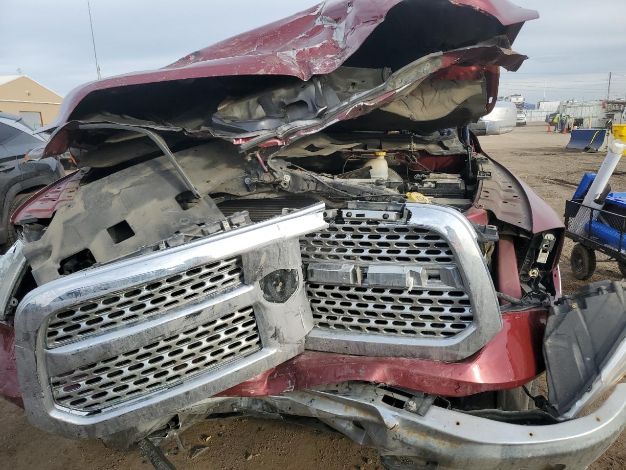 2013 RAM 1500 VIN 1C6RR7NT1DS706985 Copart auction photo, front end damage thumbnail 5
