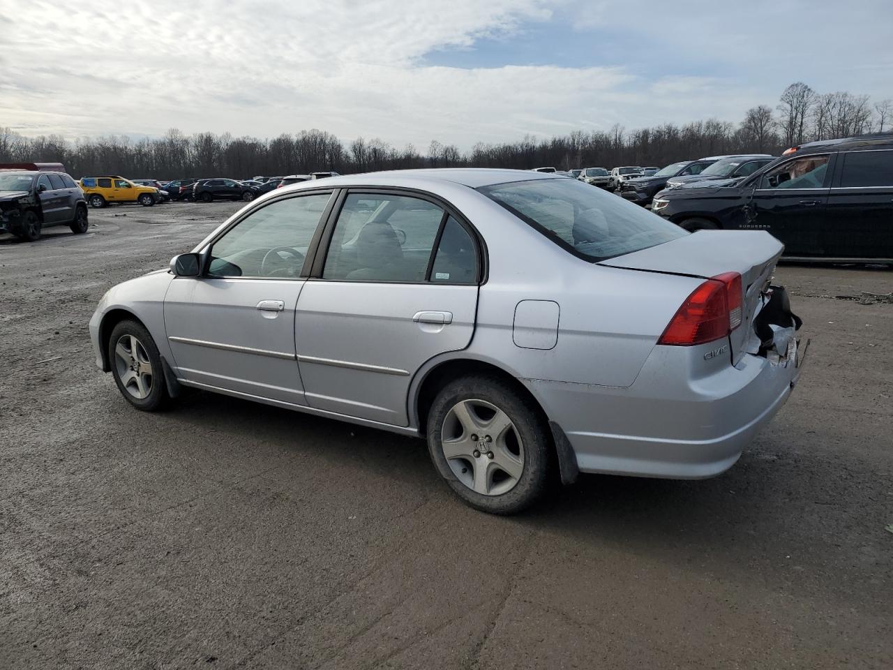 2004 Honda Civic VIN 1HGES26704L023316 Copart auction photo, rear end damage thumbnail 2