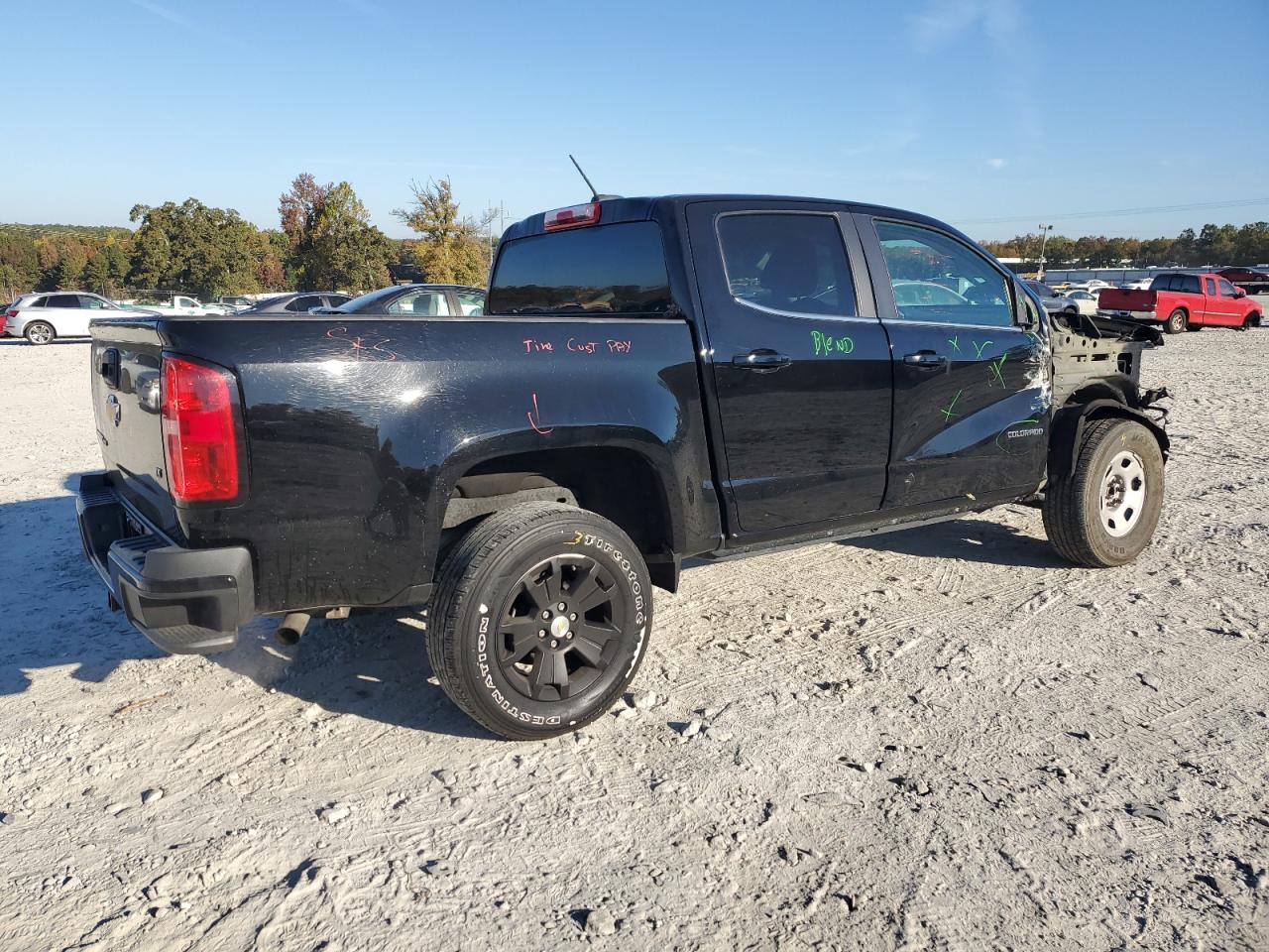 2019 Chevrolet Colorado VIN 1GCGSCEN6K1275853 Copart auction photo, front end / side damage thumbnail 3