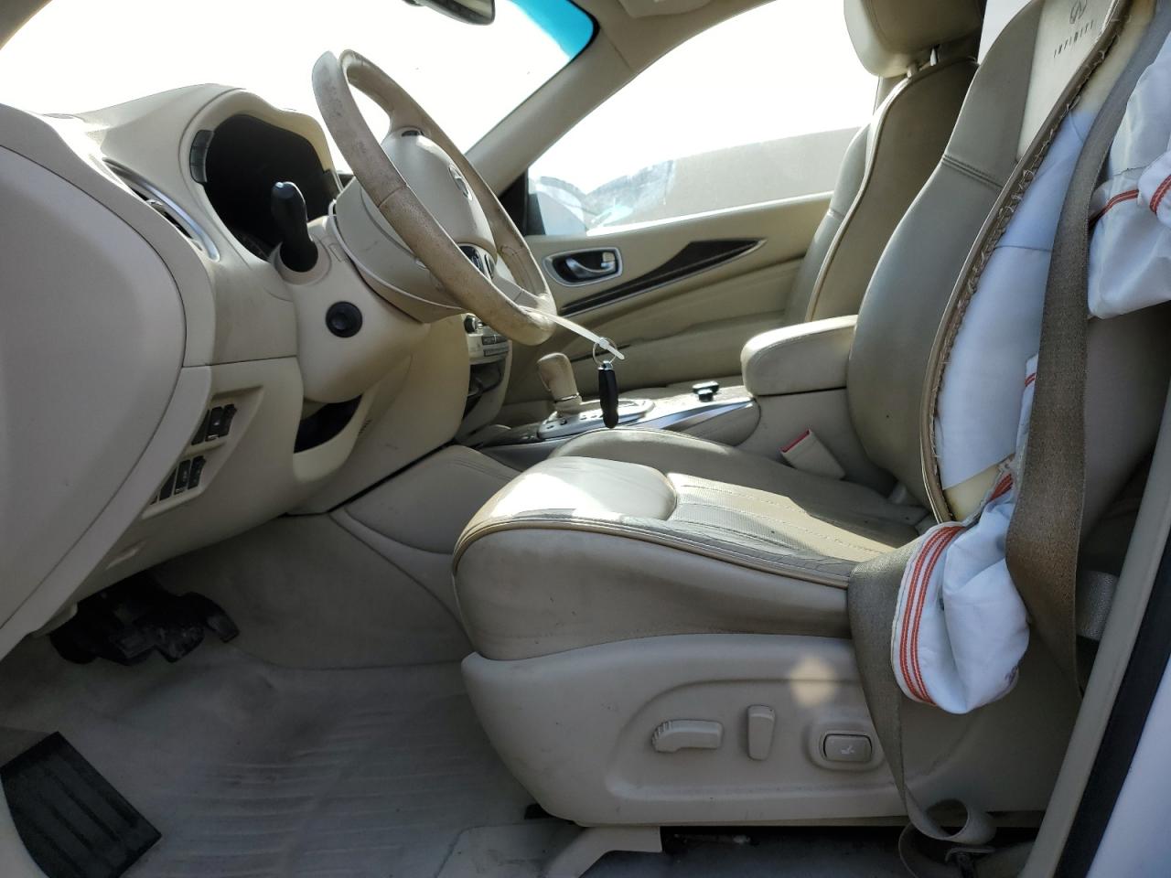 2014 Infiniti QX60 VIN 5N1AL0MM2EC554568 Copart auction photo, front end / side damage thumbnail 7