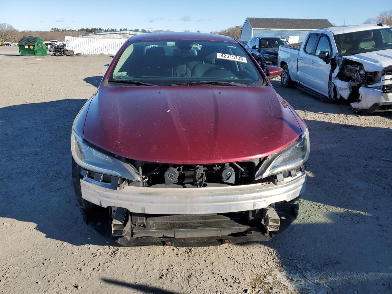 2016 Chrysler 200 VIN 1C3CCCFB8GN195426 Copart auction photo, front end / rear end damage thumbnail 5