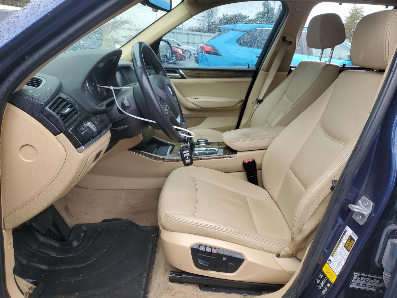 2016 BMW X3 VIN 5UXWX7C53G0S15287 Copart auction photo, front end damage thumbnail 7