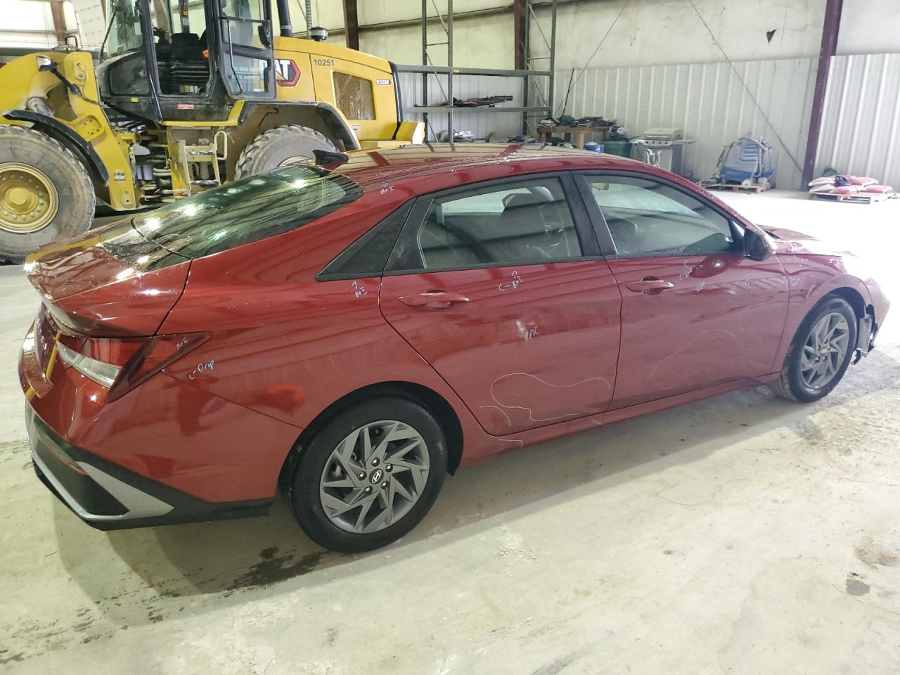 2024 Hyundai Elantra VIN KMHLM4DG8RU691506 Copart auction photo, side / front end damage thumbnail 3