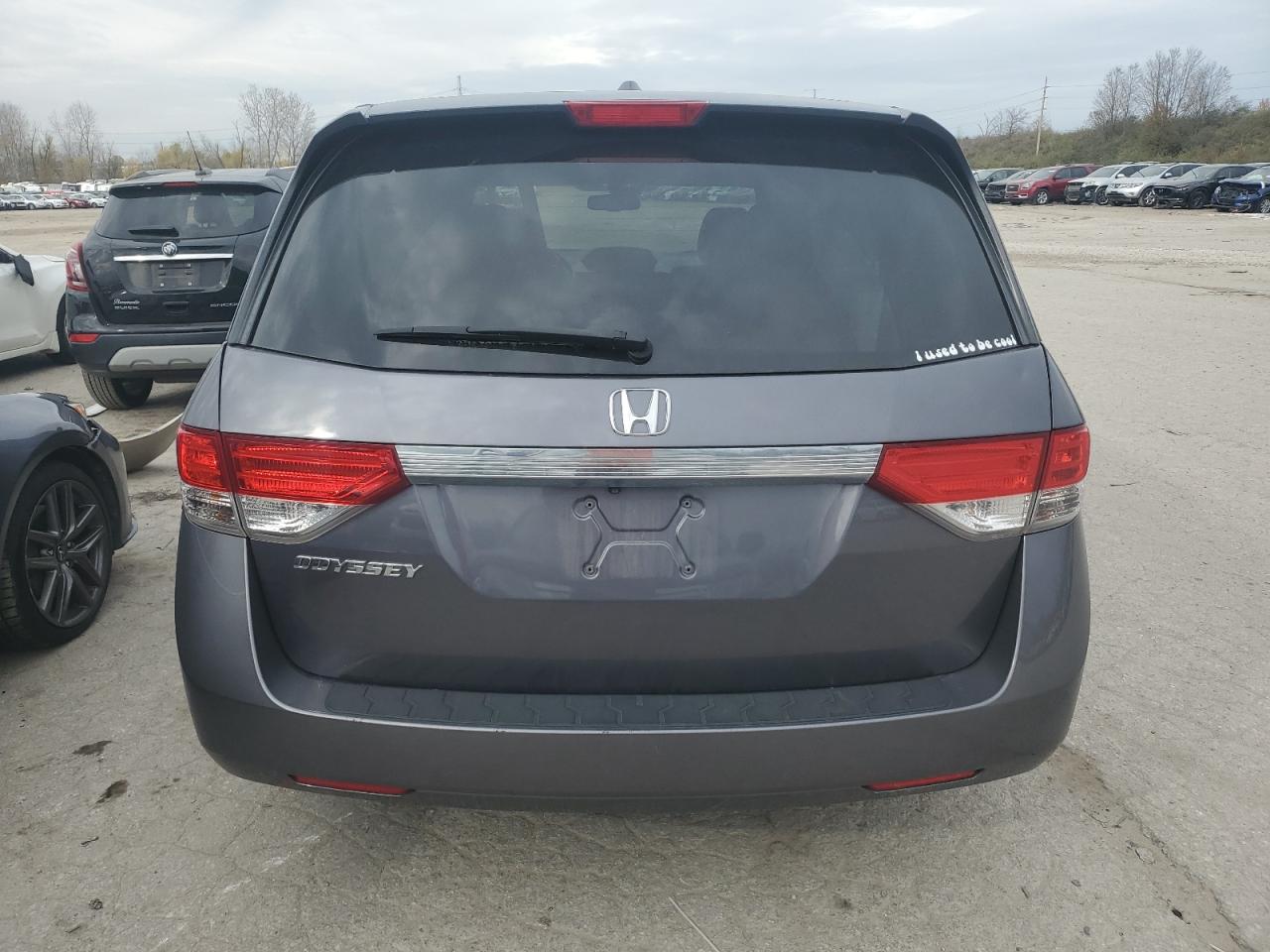 2016 Honda Odyssey VIN 5FNRL5H63GB103705 Copart auction photo, front end / side damage thumbnail 6