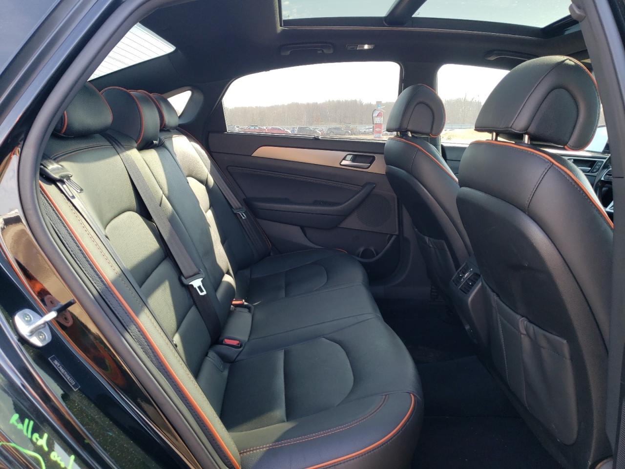 2015 Hyundai Sonata VIN 5NPE34AB7FH163373 Copart auction photo, side / rear end damage thumbnail 10