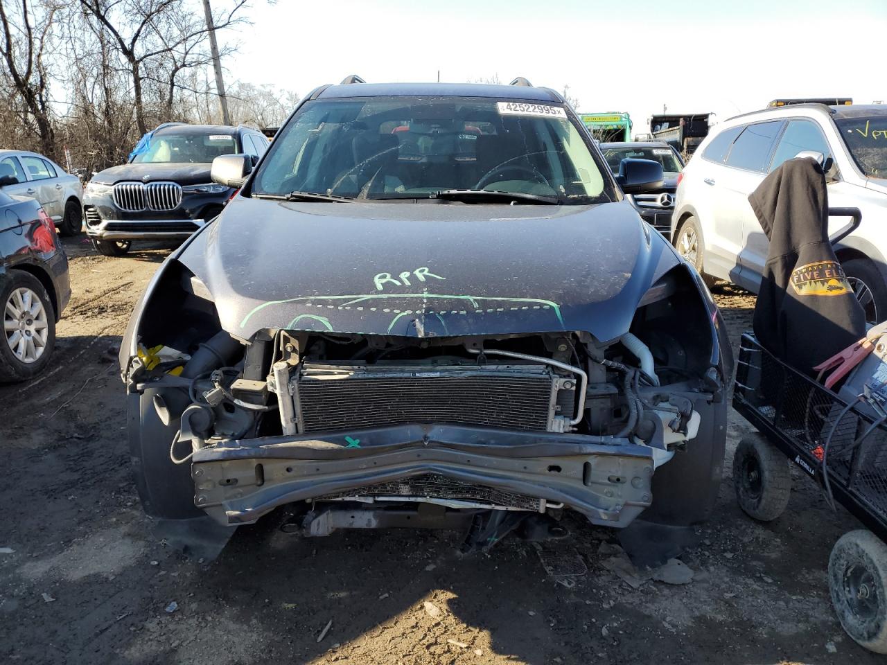 2013 Chevrolet Equinox VIN 2GNALDEK9D6317177 Copart auction photo, front end damage thumbnail 5