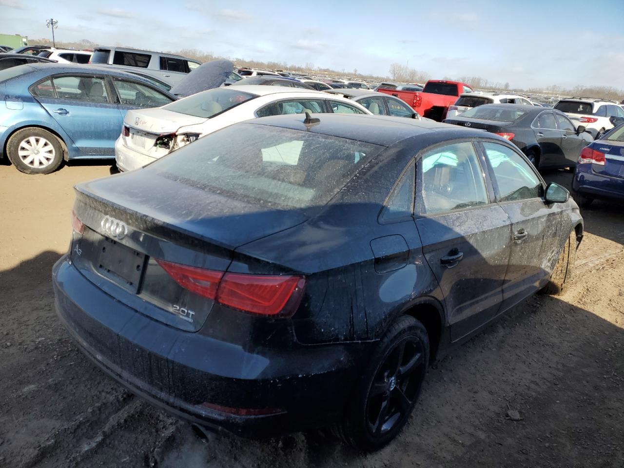 2015 Audi A3 VIN WAUBFGFF1F1002366 Copart auction photo, front end damage thumbnail 3