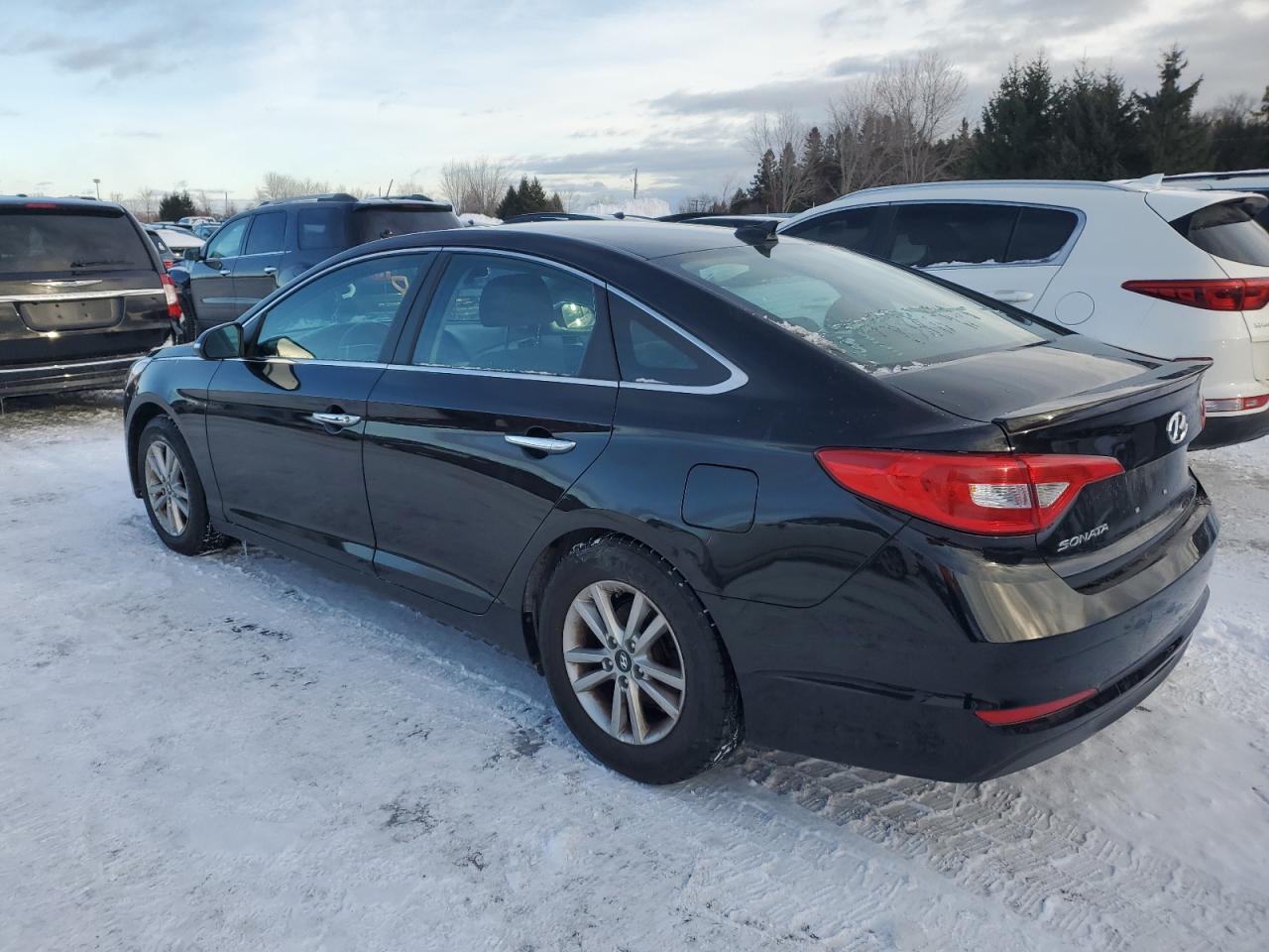 2016 Hyundai Sonata VIN 5NPE24AF4GH293229 Copart auction photo, rear end / undercarriage damage thumbnail 2