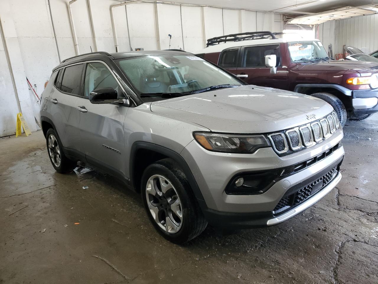 2022 Jeep Compass VIN 3C4NJDCB5NT118479 Copart auction photo, side / undercarriage damage thumbnail 4