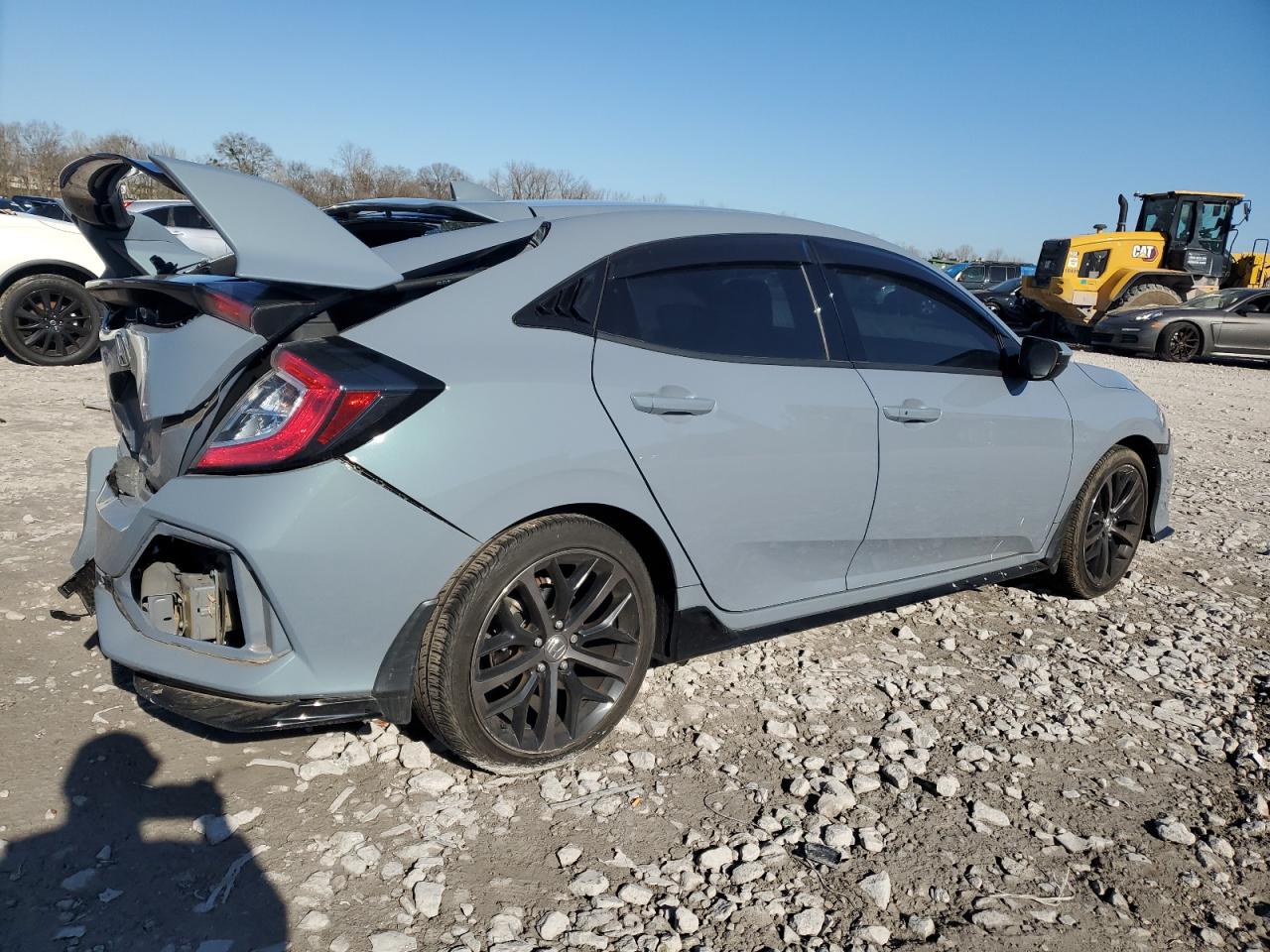 2021 Honda Civic VIN SHHFK7H44MU226102 Copart auction photo, rear end damage thumbnail 3