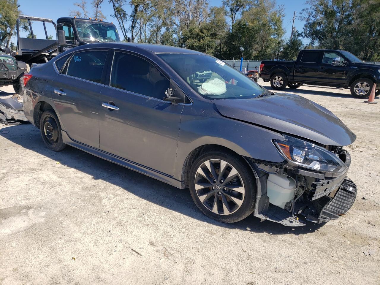 2019 Nissan Sentra VIN 3N1AB7AP0KY334785 Copart auction photo, front end / rear end damage thumbnail 4