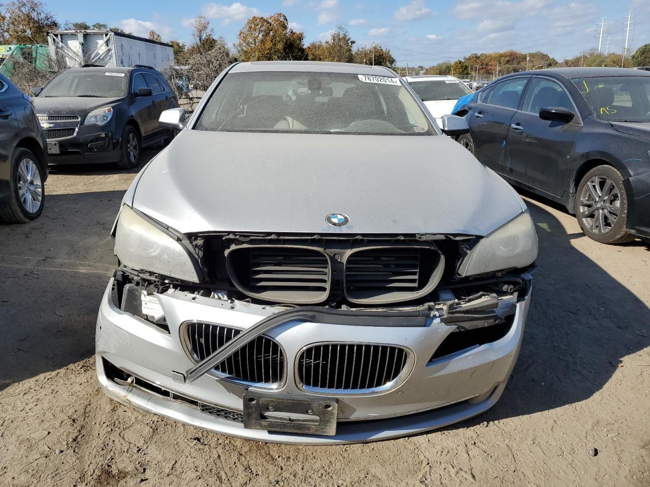2011 BMW 7er VIN WBAKB8C52BCY66919 Copart auction photo, front end damage thumbnail 5