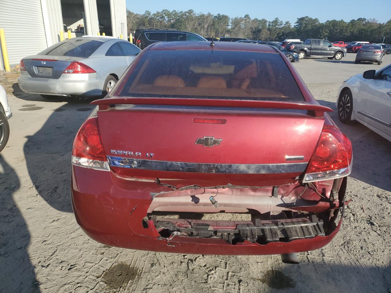 2008 Chevrolet Impala VIN 2G1WV58K381359625 Copart auction photo, rear end damage thumbnail 6