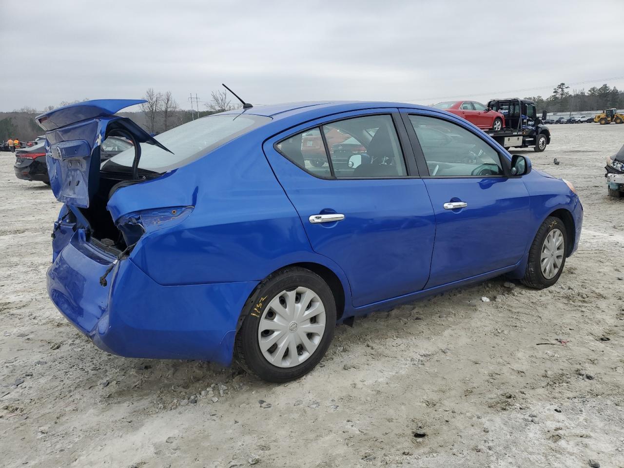 2014 Nissan Versa VIN 3N1CN7AP9EL827396 Copart auction photo, rear end / front end damage thumbnail 3